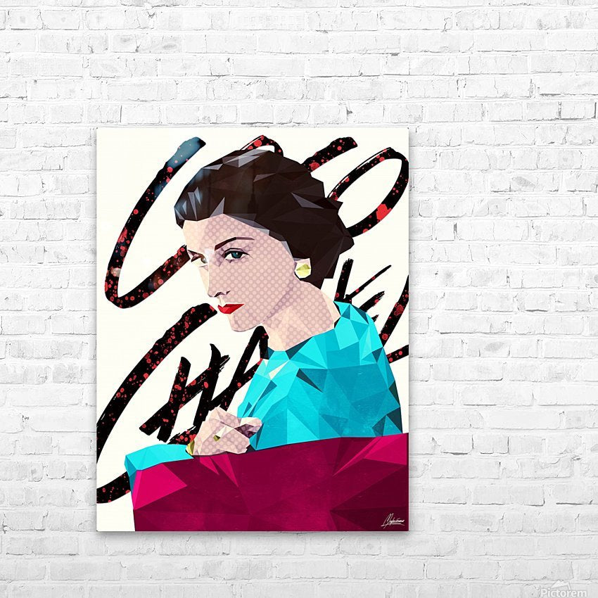 Mademoiselle Coco_ Low Poly Coco Chanel Artwork.