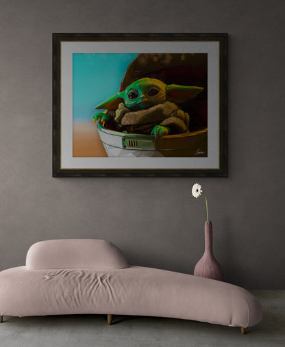 GROGU_ Low Poly Baby Yoda Artwork.