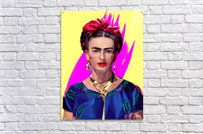 MODERN FRIDA_ Low Poly Frida Kahlo Artwork.