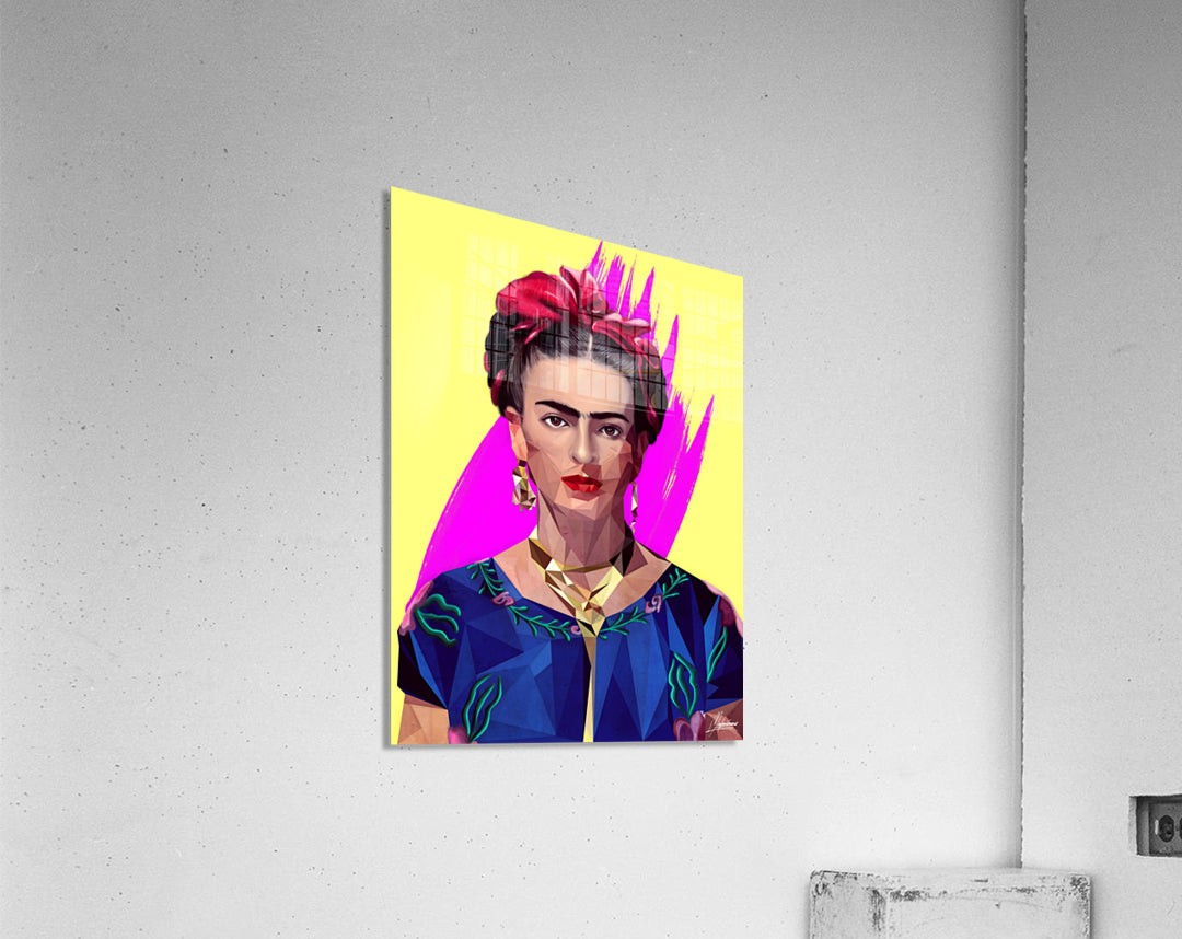 MODERN FRIDA_ Low Poly Frida Kahlo Artwork.