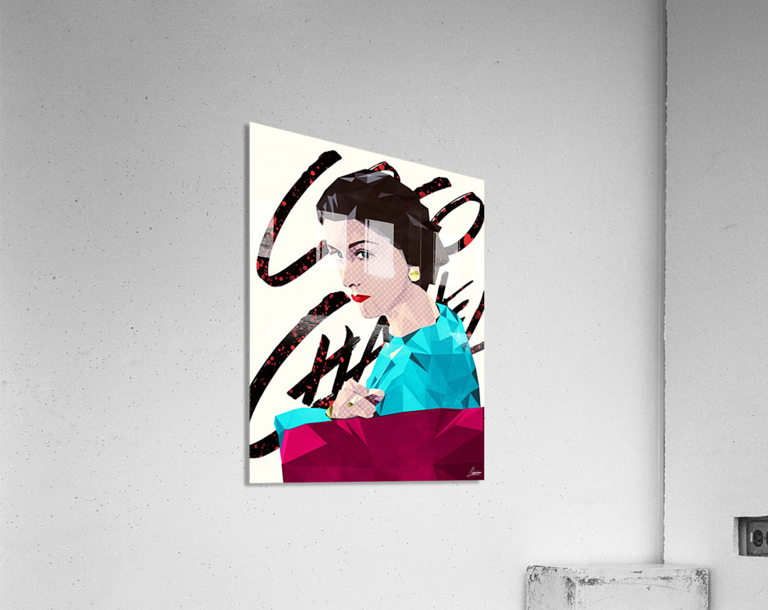 Mademoiselle Coco_ Low Poly Coco Chanel Artwork.