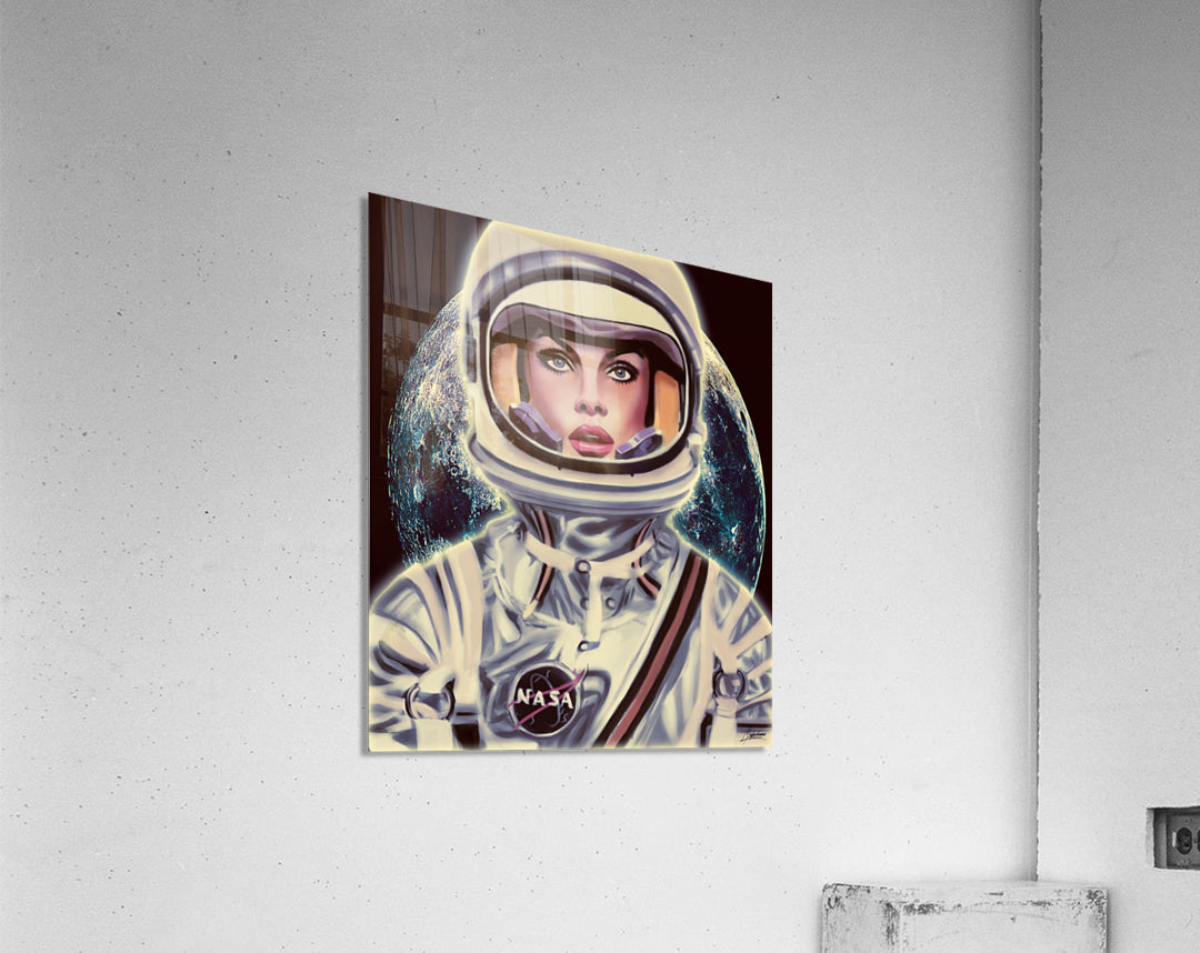 LE COSMONAUTE_ Digital Oil Painting Artwork.