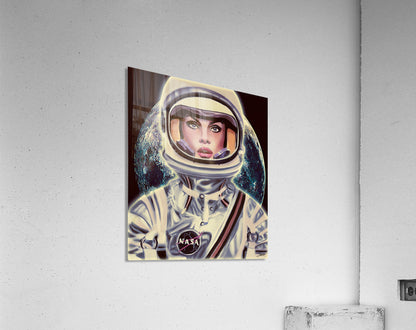LE COSMONAUTE_ Digital Oil Painting Artwork.