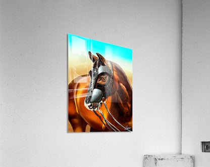 Le Grand Cheval de Saladin_ Digital Painting Horse Artwork