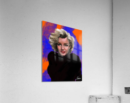 Orange Le Monroe_ Marylin Monroe Digital Painting Illustration.
