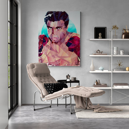 Courageous Ali_ Low Poly Muhammed Ali Artwork.