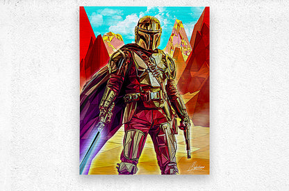 MANDALORE WAY_ Low poly Mandalorian Star Wars Fan-art Artwork.