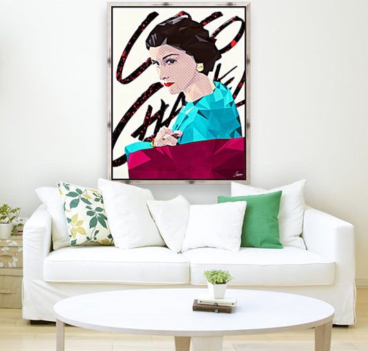 Mademoiselle Coco_ Low Poly Coco Chanel Artwork.