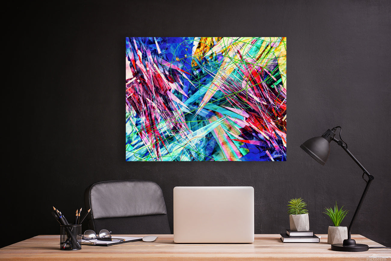 RUCKBLENDE_ Neon Abstract Digital Illustration.