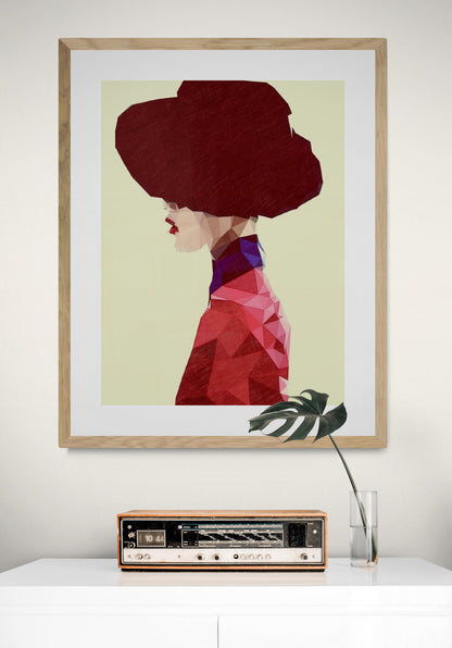 CHIC HAT_Low Poly Fashion Artwork