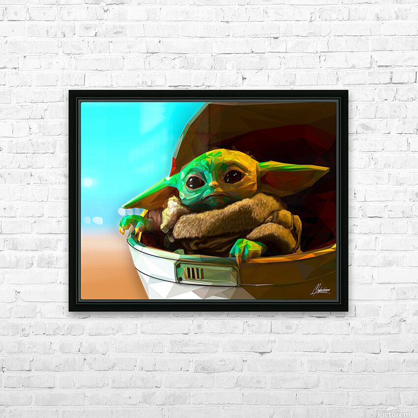 GROGU_ Low Poly Baby Yoda Artwork.