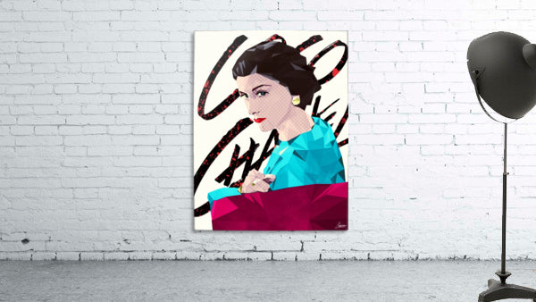 Mademoiselle Coco_ Low Poly Coco Chanel Artwork.
