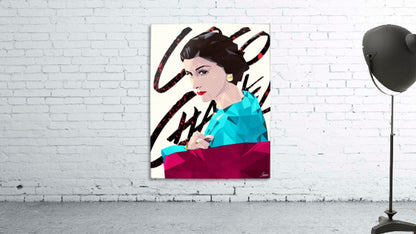 Mademoiselle Coco_ Low Poly Coco Chanel Artwork.