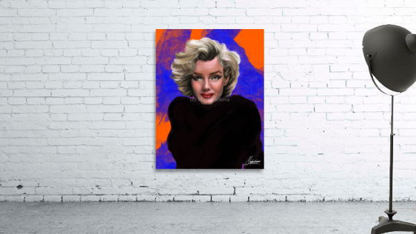 Orange Le Monroe_ Marylin Monroe Digital Painting Illustration.